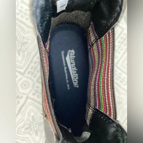 Blundstone 500  Chelsea Boot Multicolor Stripes - Size 6 AUS - Picture 6 of 11